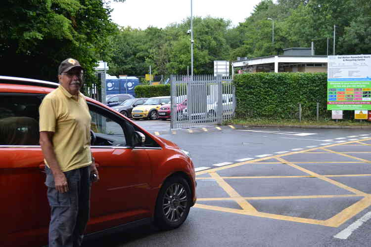 First in line Bernard Parfery from Midsomer Norton