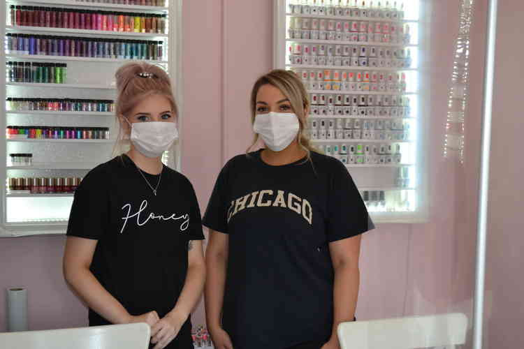 Owner Rachel Sweeney (right)  and therapist Lydia Stock today July 13