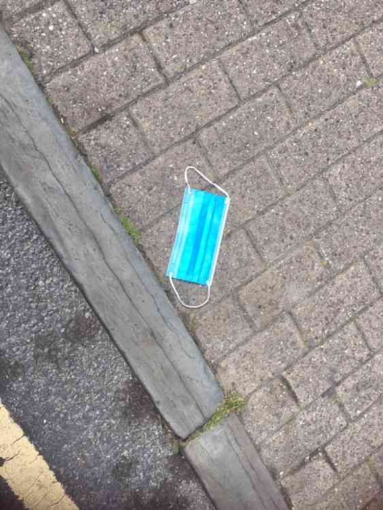 An abandoned mask on the streets of Frome