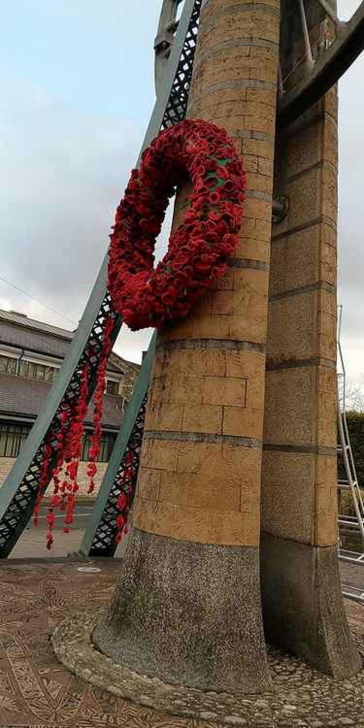 This is the poppy wreath from last year