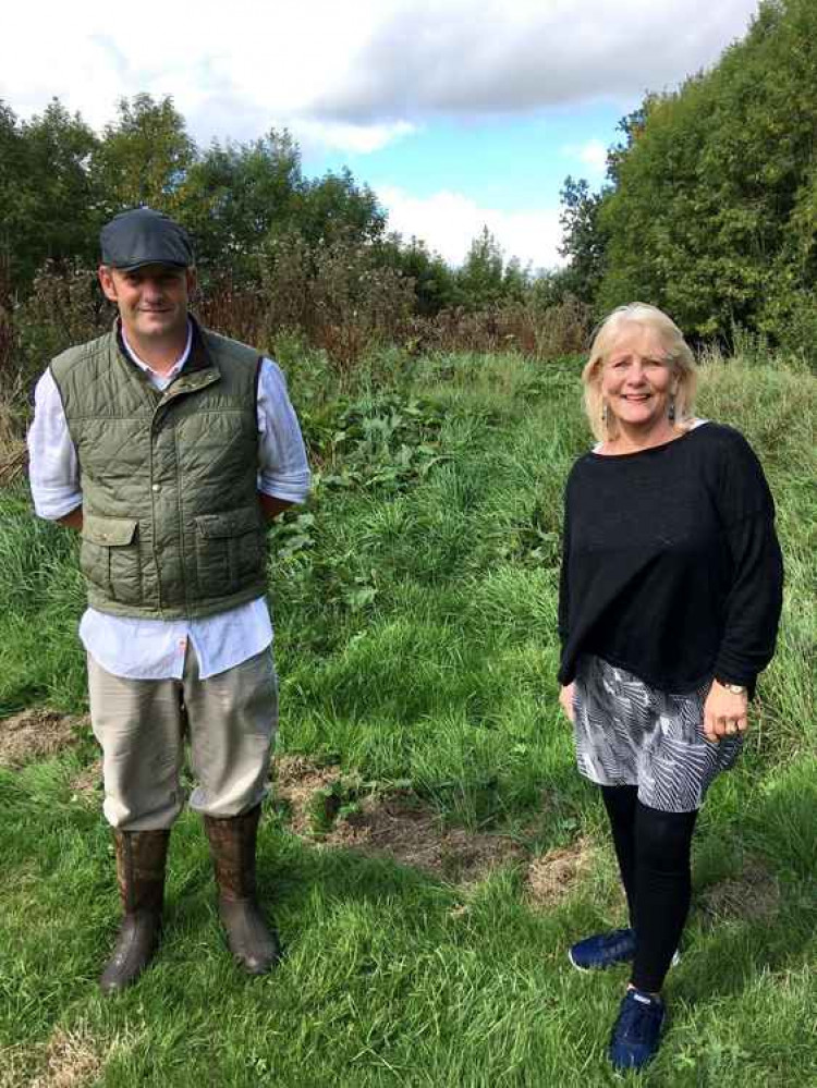 Peasedown Community Trust Directors, Gavin Heathcote and Cllr Karen Walker