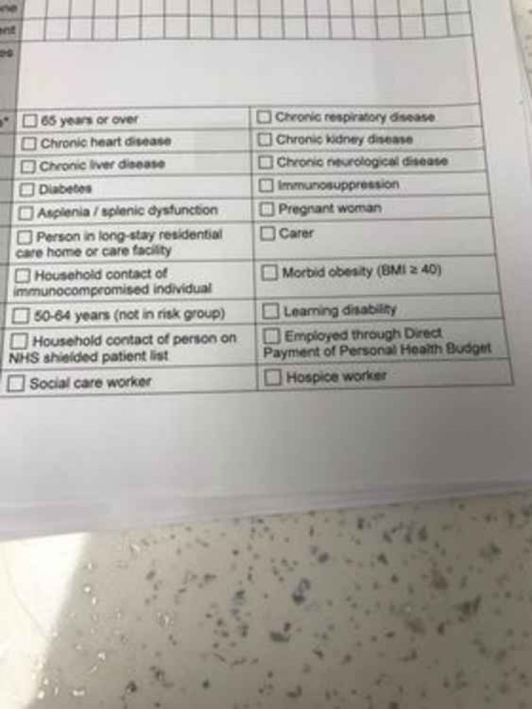 The flu jabs are in : Also if you fit into one of these categories