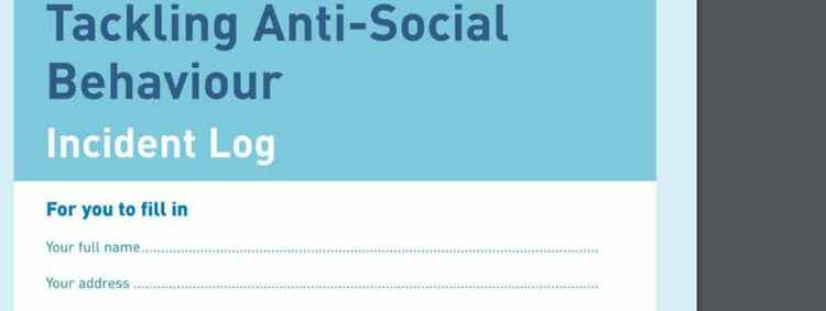 On the Avon and Somerset police site you can download a form to collect dates and times of ASB