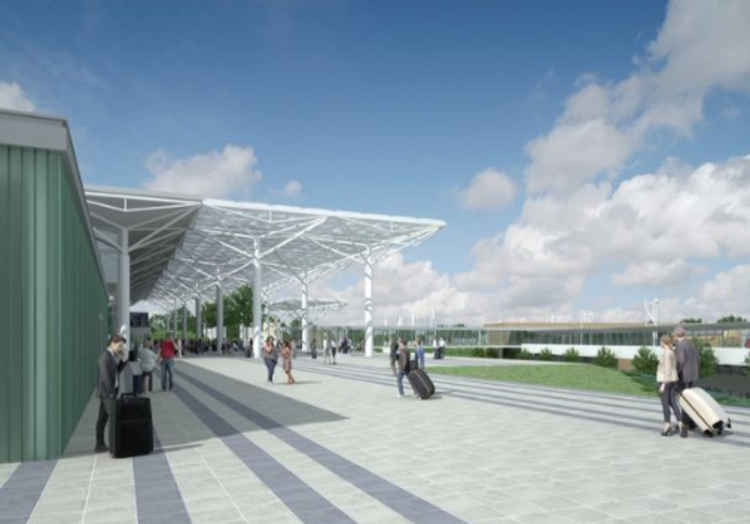 How Bristol Airport will look as part of its planning application for expansion (Image: Bristol Airport, free to use by all partners)