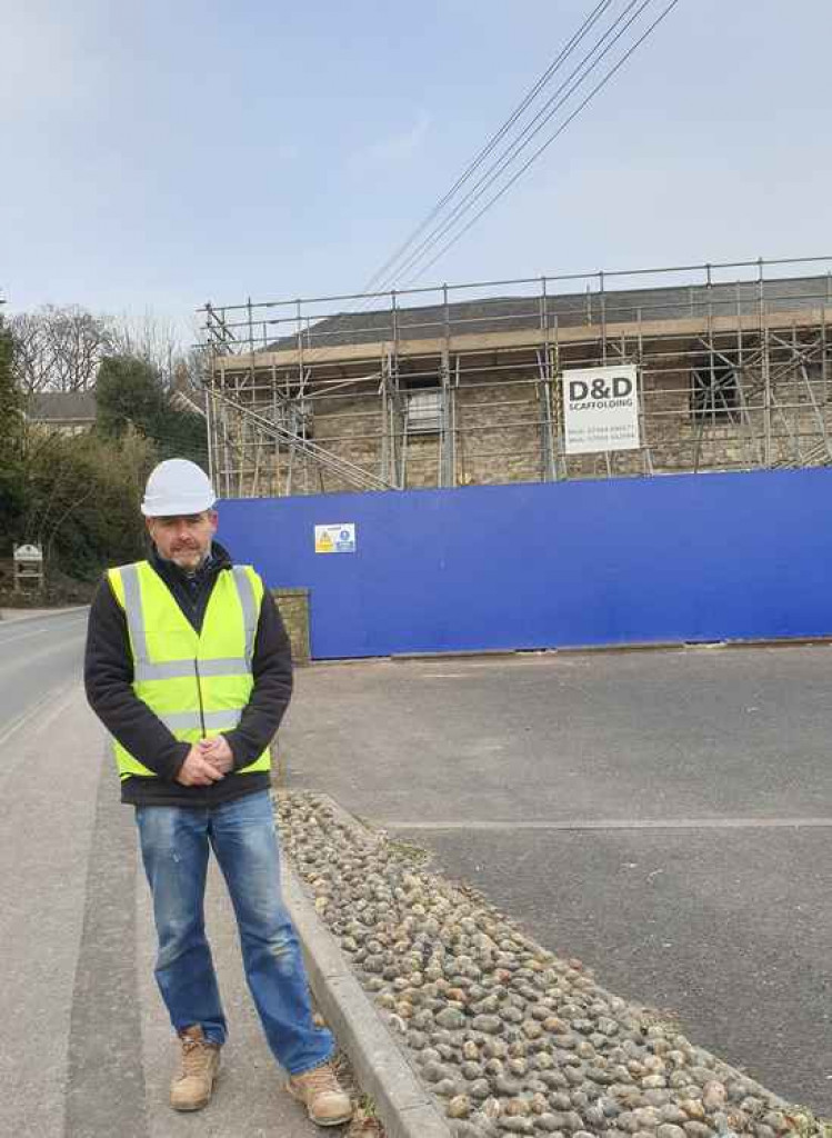 Builder and owner Dave Fishlock is relieved to be getting started