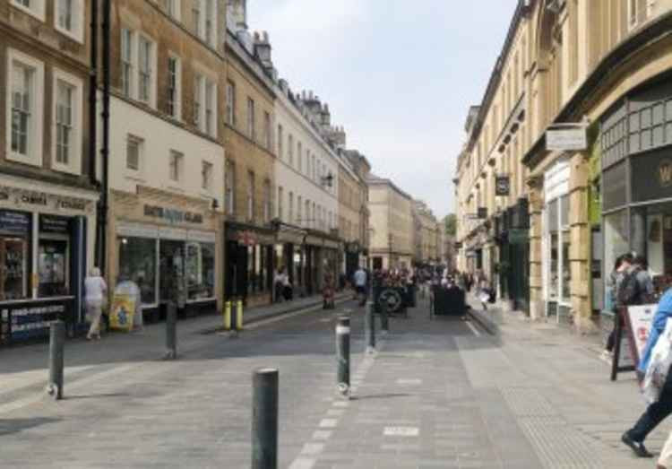 Photo pre coronavirus pandemic of Bath City Centre