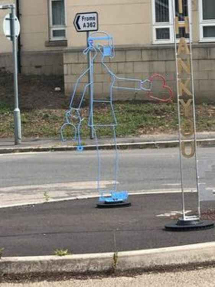 The distinctive iron sculptures stood at the heart of Radstock