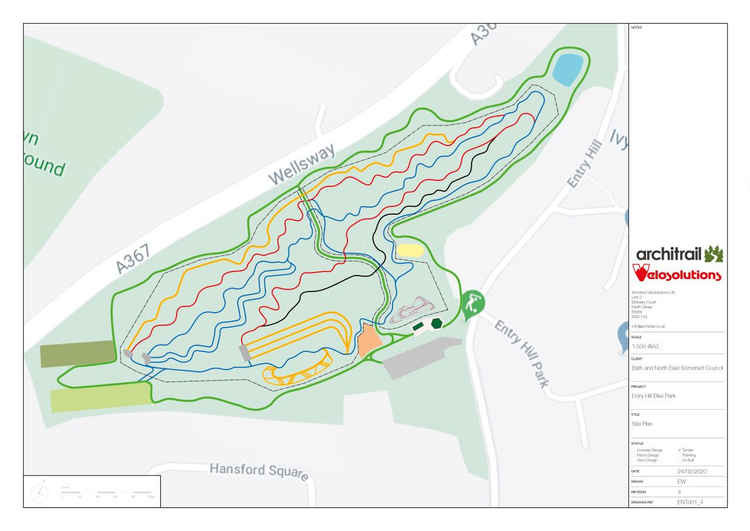 Pedal Progression's plans for Entry Hill. Pedal Progessions. Permission for use by all partners.