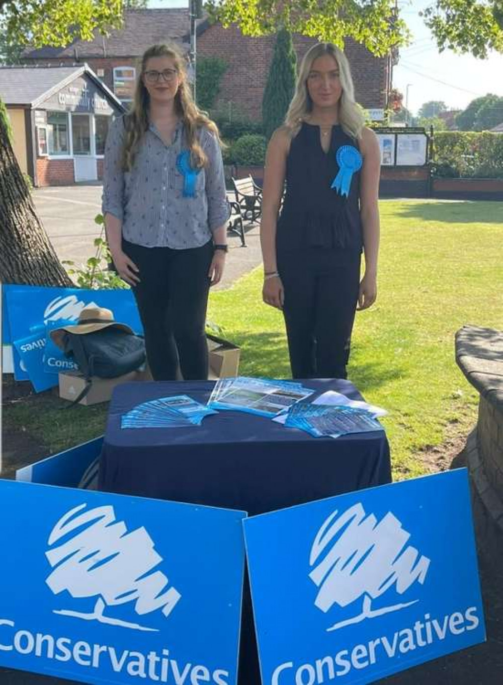 Rosie Redstone and Amelia Helliwell have been elected onto Alsager Town Council following an East Ward by-election. (Image: Alsager-Odd Rode Conservatives)