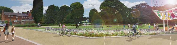 An artist's impression of how Milton Park could have looked.