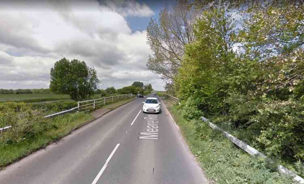 The B3151 Glastonbury to Meare road (Photo: Google Street View)