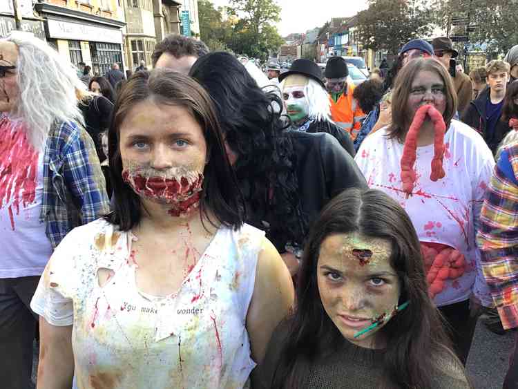 Some zombies had made a real effort to look their best for the outing