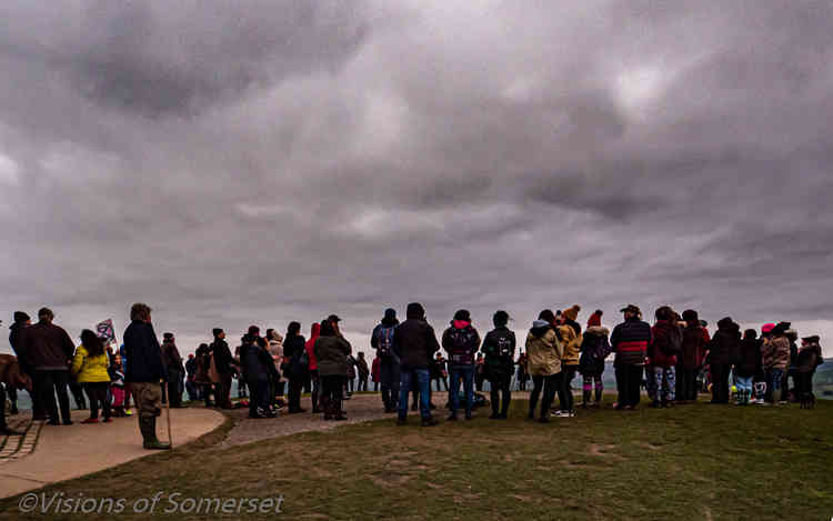 The healing on top of Glastonbury Tor (Photo: @GlastoMichelle on Twitter)