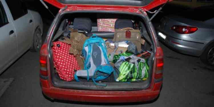 The car stopped by Romanian officers in February was full of stolen items