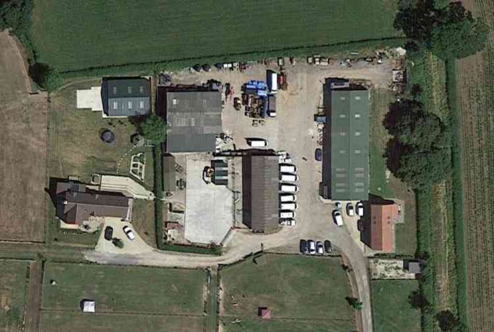 Ash View Farm, with the property to be converted being in the bottom right-hand corner (Photo: Google Earth)