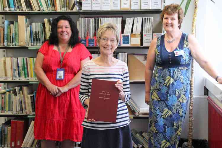 From left, Lucy MacNeary (head of admissions and learning resources), HE student Maggie Burridge and Wendy Cavill (senior Higher Education administrator)