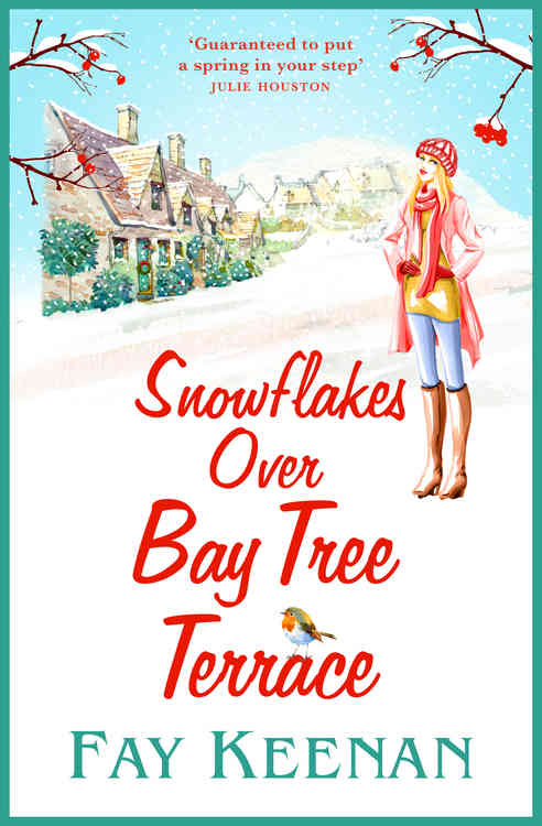 The front cover of Snowflakes Over Bay Tree Terrace by Fay Keenan