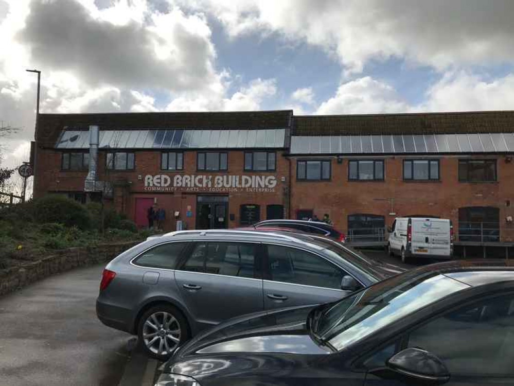 The Red Brick Building in Glastonbury