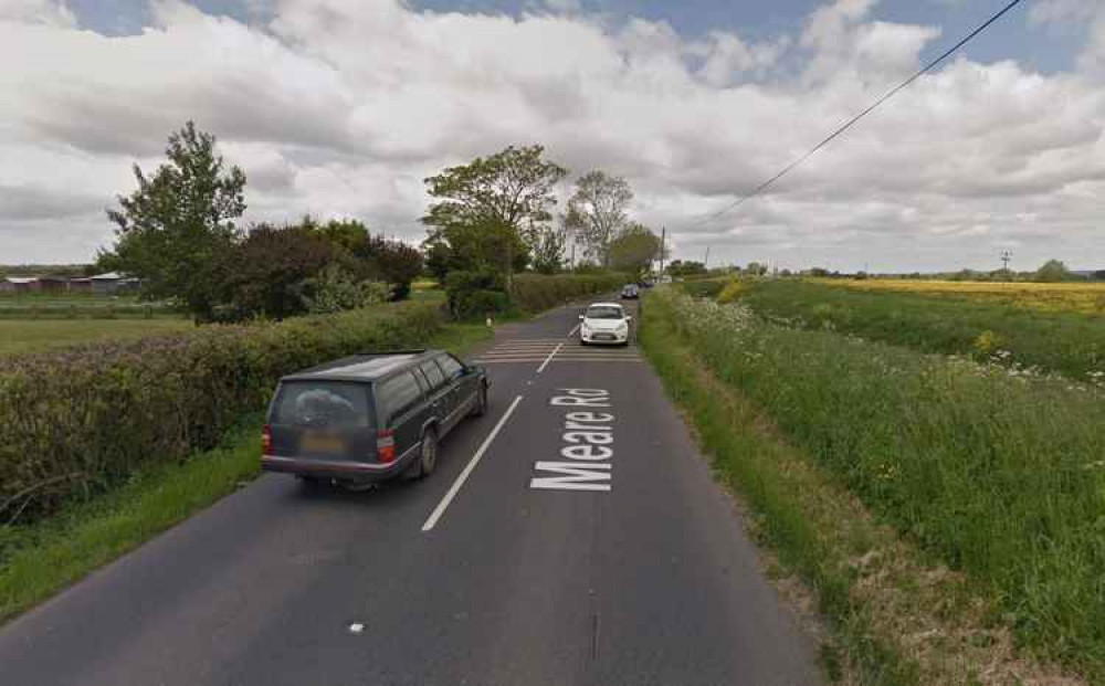 The B3151 Glastonbury to Meare Road is at risk of flooding (Photo: Google Street View)