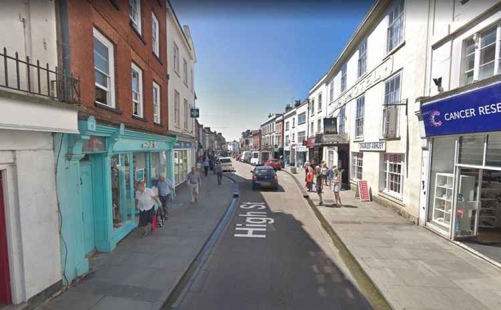The fire happened above a shop in Wells High Street (Photo: Google Street View)