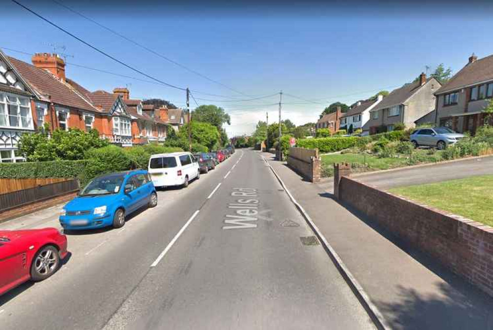 The incident happened in Wells Road, Glastonbury (Photo: Google Street View)