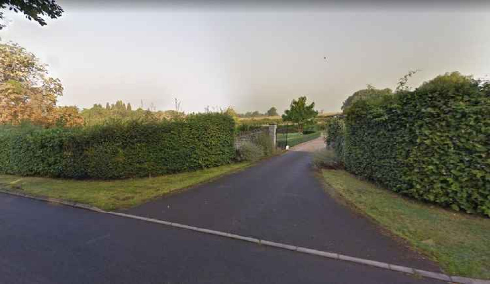 Looking towards the area in Baltonsborough where the stable block is proposed (Photo: Google Street View)