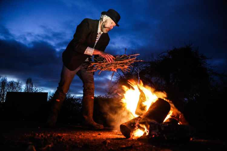 The virtual wassail at The Lion at West Pennard