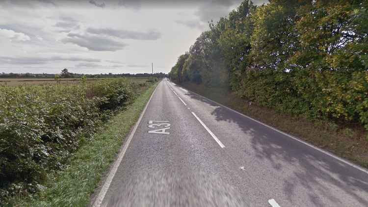 The crash has happened on the A37 near West Lydford (Photo: Google Street View)