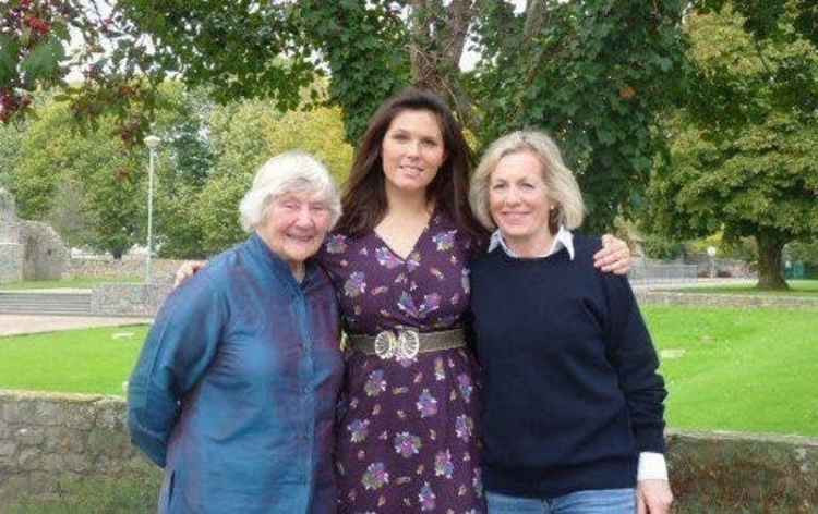 Shirley Williams , Sarah Yong from Shepton Mallet and Tessa Munt out campaigning