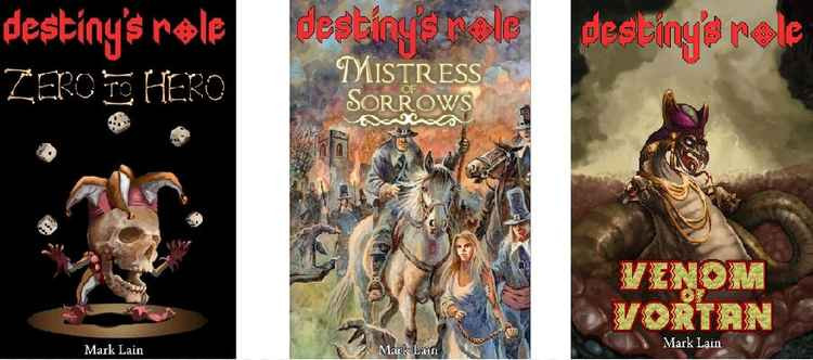 Some of Mark Lain's Destiny's Role gamebooks