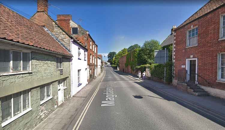The fire happened at a property in Magdalene Street, Glastonbury (Photo: Google Street View)