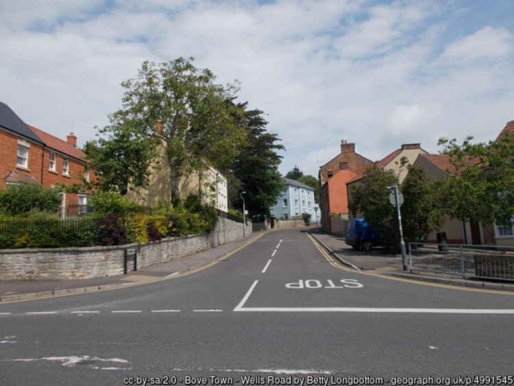 The cars were damaged in Bove Town, Glastonbury