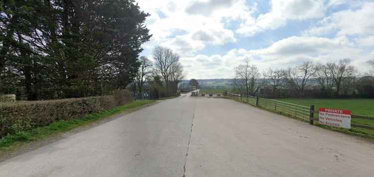 The Red Gate entrance to the Glastonbury Festival site, seen from the A361 in Pilton (Photo: Google Maps)