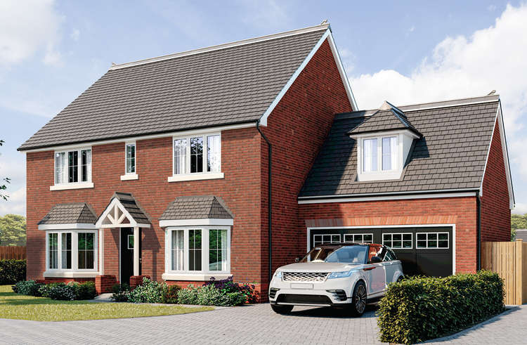 A CGI of the Mellor from Elan Homes at Avalon, Glastonbury