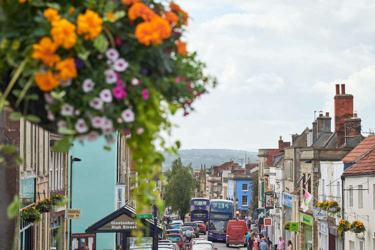 The centre of Glastonbury