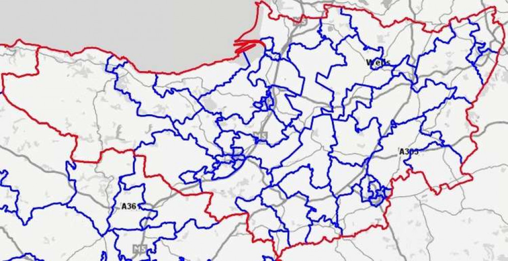 The existing Somerset County Council electoral division boundaries (Photo: Somerset Intelligence)