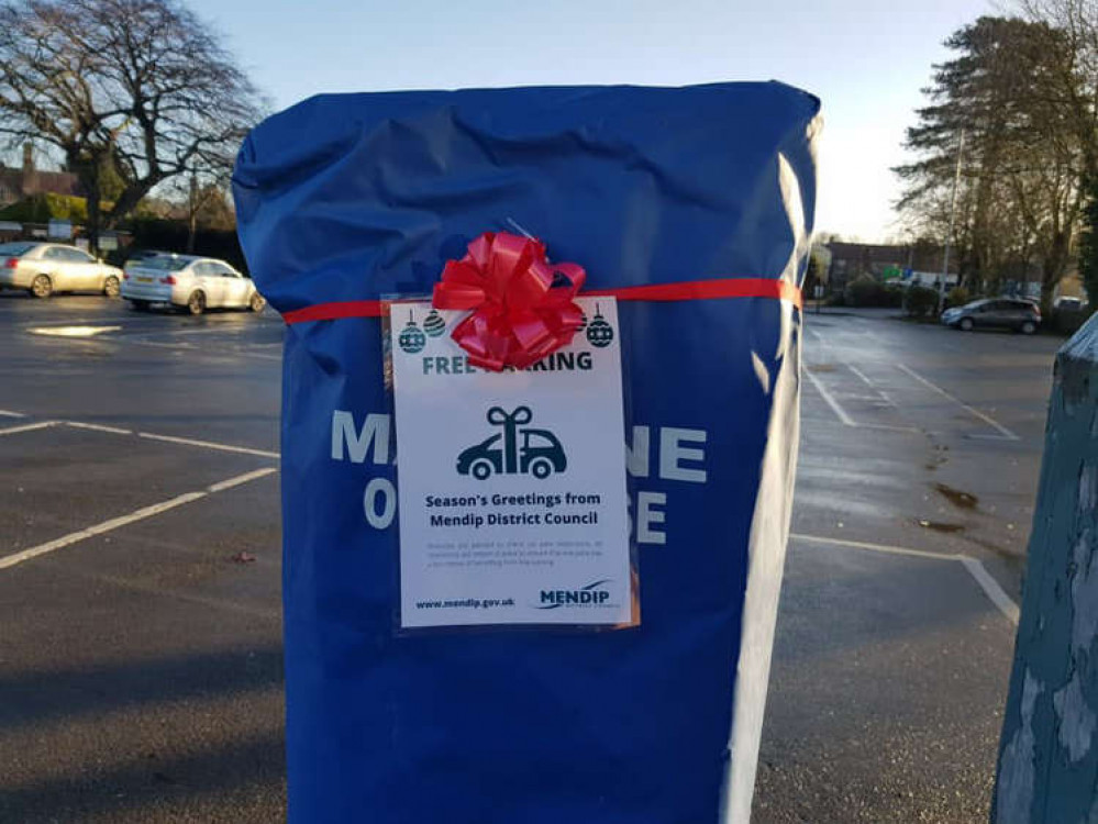 Glad tidings from Mendip as the council offers free festive parking again this season to support businesses, residents and visitors Glad tidings from Mendip as the council offers free festive parking again this season to support businesses, residents and visitors