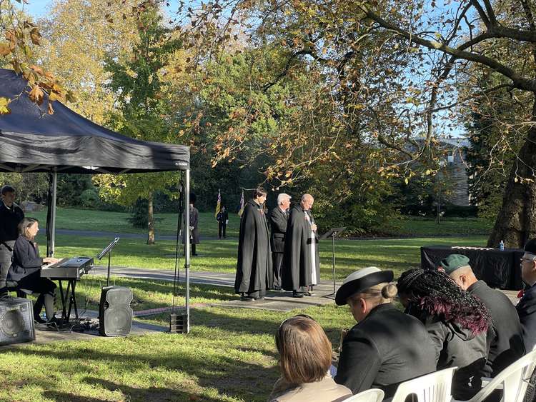 The service was led by Canon Simon Butler and Reverend Joe Moore (credit: Lexi Iles)