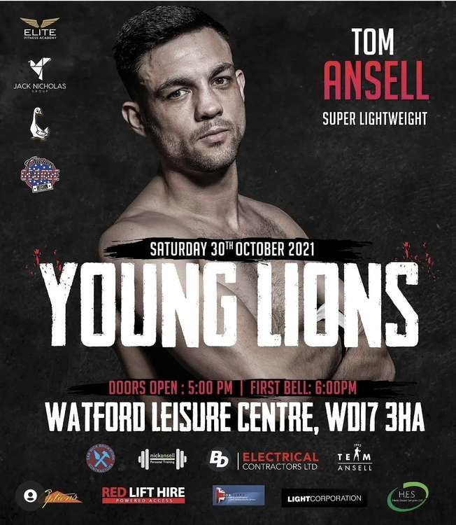 Get your tickets for Tom's fight next weekend