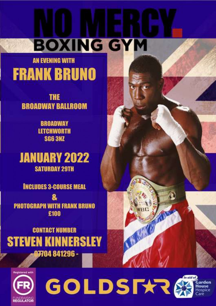 Letchworth: Save the date as big-hearted Frank Bruno comes to town to boost Garden House Hospice fundraiser