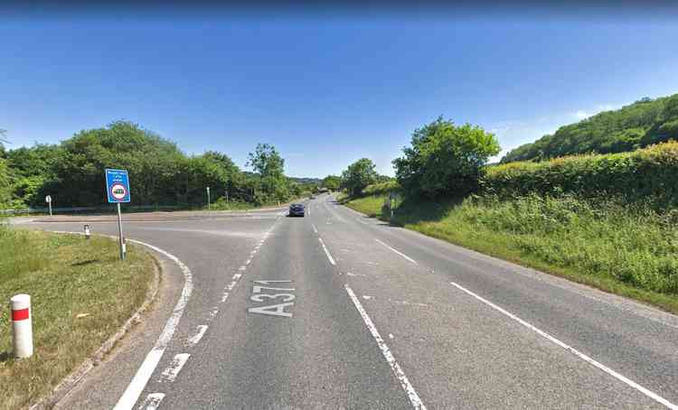 The crash happened on the A371 at Dulcote (Photo: Google Street View)