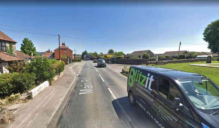 There will be various sets of temporary traffic lights on the A39 through Coxley this week (Photo: Google Street View)