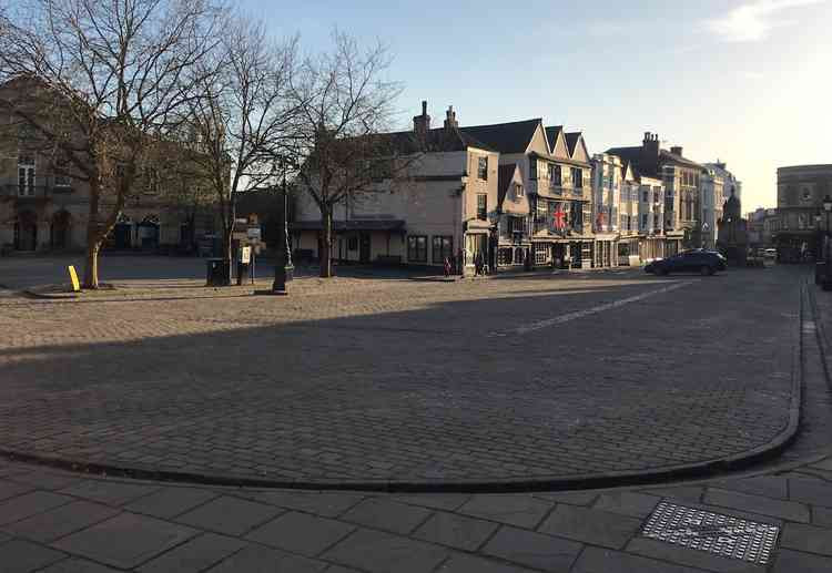 Empty on a weekday afternoon: Wells Market Place
