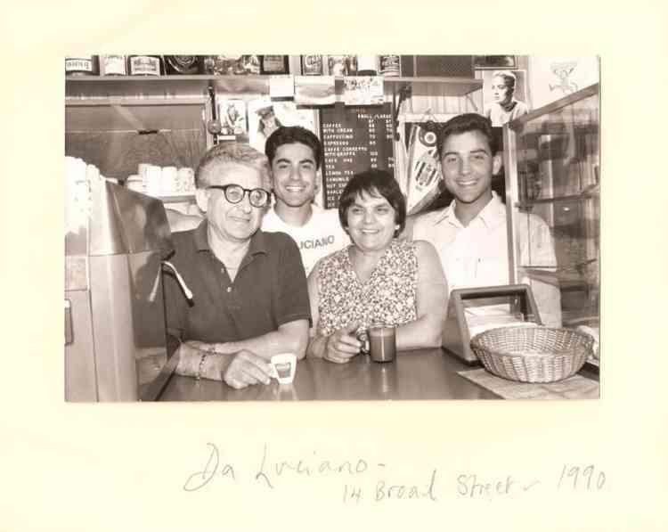 Luciano and Silvia Raso with their parents when they opened in 1990