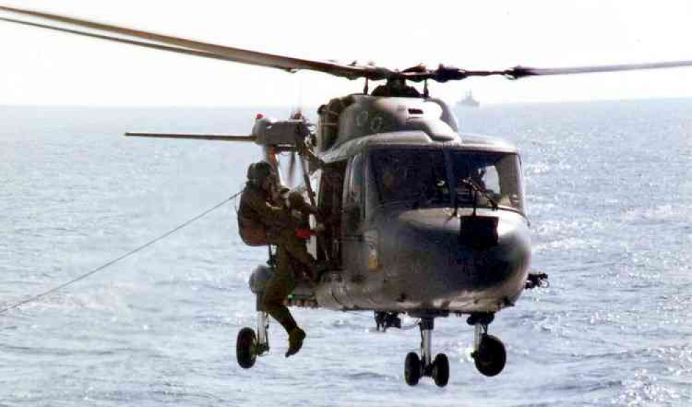 A Lynx helicopter in 1982 (Photo: Ken Griffiths)