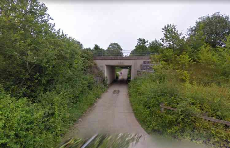 There are plans to extend the Strawberry Line beneath the underpass on to Dulcote Quarry (Photo: Google Street View)