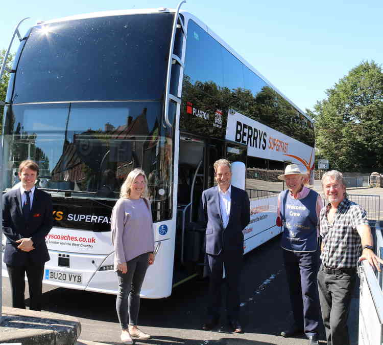 A new coach service from Wells to London has been welcomed