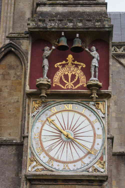 Outside clock face