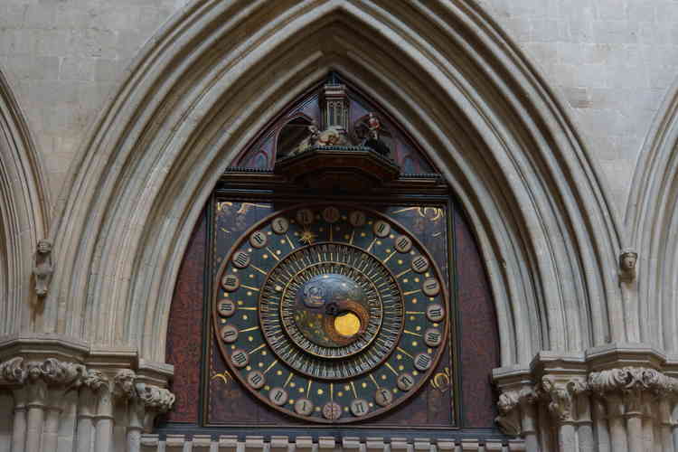 Inside clock face