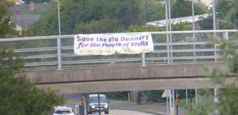 A sign for the Save the Old Deanery campaign